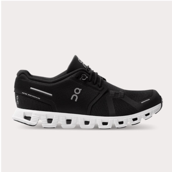 On Running Shoes - On Cloud 5 Women’s Sneakers - Black and White